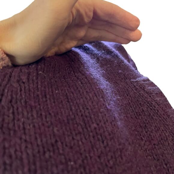 Y2K Old Navy Fair Isle Sweater Medium Boho Cotton Wool Blend Bell Sleeve - Picture 11 of 11